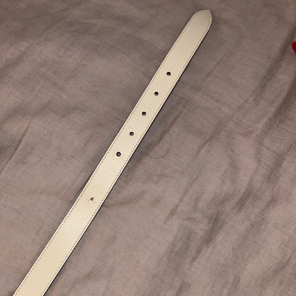 Authentic Gucci Marmont double G White Belt - Picture 3 of 5